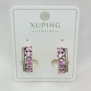 Производитель: Xuping jewelry; Вид изделия: Серьги; Вставки: Циркон; Замок: Кольцо-Конго; Вид металла: Медицинский сплав; Покрытие: Золото 585,18кар