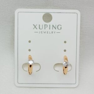 Производитель: Xuping jewelry; Вид изделия: Серьги; Вставки: Циркон; Замок: Кольцо-Конго; Вид металла: Медицинский сплав; Покрытие: Золото 585,18кар