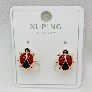 Производитель: Xuping jewelry; Вид изделия: Серьги; Вставки: Эмаль; Замок: Английский; Вид металла: Медицинский сплав; Покрытие: Золото 585,18кар