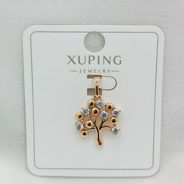 Производитель: Xuping jewelry; Вид изделия: Подвеска; Вставки: Циркон; Вид металла: Медицинский сплав; Покрытие: Золото 585, 18-24карат