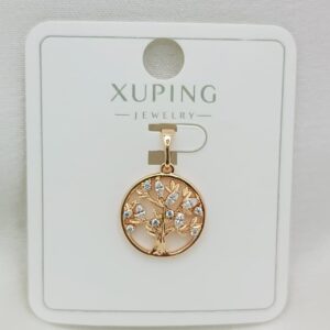 Производитель: Xuping jewelry; Вид изделия: Подвеска; Вставки: Циркон; Вид металла: Медицинский сплав; Покрытие: Золото 585, 18-24карат