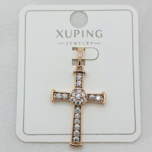 Производитель: Xuping jewelry; Вид изделия: Подвеска; Вставки: Циркон; Вид металла: Медицинский сплав; Покрытие: Золото 585, 18карат