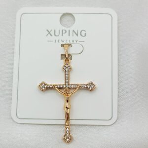 Производитель: Xuping jewelry; Вид изделия: Подвеска; Вставки: Циркон; Вид металла: Медицинский сплав; Покрытие: Золото 585, 18-24карат