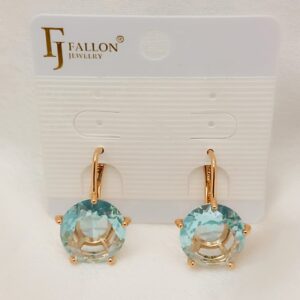 Производитель: FALLON jewelry; Вид изделия: Серьги; Вставки: Циркон; Замок: Английский; Вид металла: Медицинский сплав; Покрытие: Золото 585,18-24карат