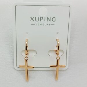 Производитель: Xuping jewelry; Вид изделия: Серьги; Вставки: Без вставки; Замок: Кольцо-Конго; Вид металла: Медицинский сплав; Покрытие: Золото 585,18-24карат