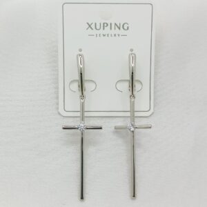 Производитель: Xuping jewelry; Вид изделия: Серьги; Вставки: Циркон; Замок: Английский; Вид металла: Медицинский сплав; Покрытие: Родирование